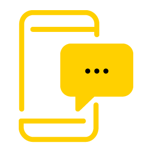 mobile yellow icon