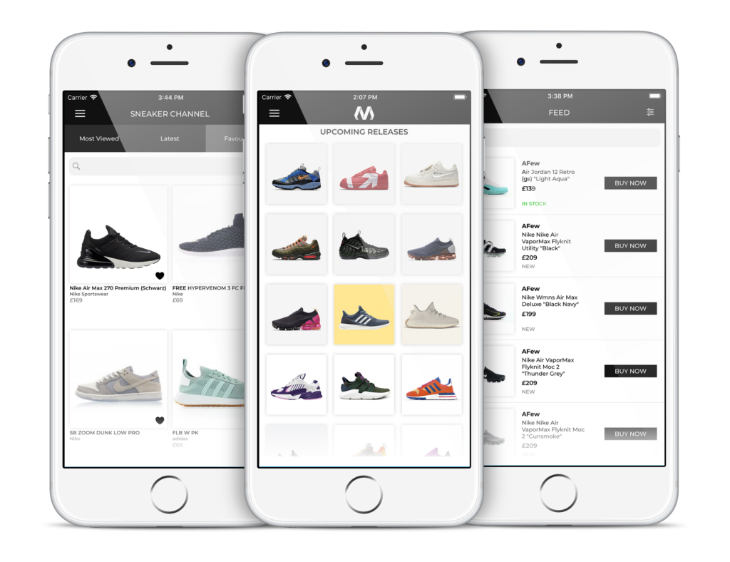 a collection of mobile app screenshots taken from the marketcop app